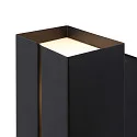 Nordlux outdoor wall luminaire CLARINI E27 IP54, seaside black dimmable