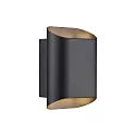 Outdoor Wandleuchte NICO 22 ROUND MAXI, GU10, IP54, schwarz