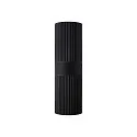Nordlux Außenwand-Strahler KYKLOP RIPPLE MAXI, Up/Down, IP54 IK05, 2x E27, Metall-Zylinder gerippt / Glas, schwarz