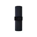 Nordlux Außenwand-Strahler KYKLOP RIPPLE MAXI, Up/Down, IP54 IK05, 2x E27, Metall-Zylinder gerippt / Glas, schwarz