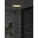 Nordlux LED Outdoor Deckenleuchte OJA 29, rund, 360°, 14W, 3000K, 1600lm, IP54, schwarz