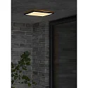 Nordlux LED Outdoor Deckenleuchte OJA 29, eckig, 360°, 14W, 3000K, 1600lm, IP54, schwarz
