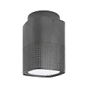 Nordlux Outdoor Deckenleuchte SIDARA, IP54 IK05, eckig, E27, Lichtaustritt perforiert, Seeluft-beständig, Aluminium, anthrazit