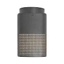 Nordlux Outdoor Deckenleuchte SIDARA, IP54 IK05, eckig, E27, Lichtaustritt perforiert, Seeluft-beständig, Aluminium, anthrazit