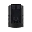 Nordlux Outdoor Wandleuchte SIDARA, IP54 IK05, eckig, E27, Schirm perforiert, Seeluft-beständig, Aluminium, schwarz