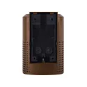 Nordlux Outdoor Wandleuchte SIDARA, IP54 IK05, eckig, E27, Schirm perforiert, Seeluft-beständig, Aluminium, metallisch braun