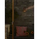 Nordlux Outdoor Wandleuchte SIDARA, IP54 IK05, eckig, E27, Schirm perforiert, Seeluft-beständig, Aluminium, metallisch braun