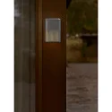 Nordlux Outdoor Wandleuchte SIDARA, IP54 IK05, eckig, E27, Schirm perforiert, Seeluft-beständig, Aluminium, anthrazit