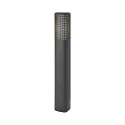 Pollerleuchte SIDARA 95, IP44 IK05, eckig, 95cm, E27, Schirm perforiert, Seeluft-beständig, Aluminium, anthrazit