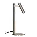 Tischlampe MAKOTO, 1-flammig, G9, IP20, schwenk-/drehbar, satinchrom