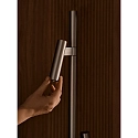 design for the people by Nordlux Stehlampe MAKOTO, 2-flammig, G9, IP20, schwenk-/drehbar, satinchrom