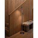 design for the people by Nordlux Stehlampe MAKOTO, 2-flammig, G9, IP20, schwenk-/drehbar, satinchrom
