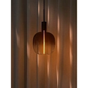 Nordlux LED Filament-Leuchtmittel DECO BEAM 18, ? 18.7cm / L 23.7cm, E27, 4W 1800K 100lm, schaltbar, rauchfarben