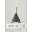design for the people by Nordlux design for the people by Nordlux Pendelleuchte PURE 20, Höhe 35cm, Schirm Ø 20cm, Pendel 300cm, E27, Grau