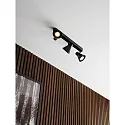 Aufbau-Spot EIK, 3-flammig, IP20, 3x GU10 (exkl.), drehbar und schwenkbar, schwarz matt