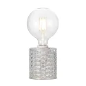 Nordlux Table lamp HOLLYWOOD, height 12.8cm, shade Ø 10.8cm, E27, clear / black
