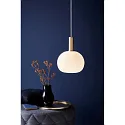 Nordlux Nordlux Pendant luminaire ALTON 25, shade Ø 25cm, height 33cm, pendulum 300cm, E27, white / brass / black