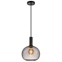Pendant luminaire ALTON 25, E27, IP20, black/smoky