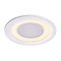 Nordlux Nordlux LED Decken-Einbauleuchte CLYDE 8, IP20, Ø 8.2cm, 3-Stufen-MOODMAKER Schaltung, weiß, 5.5W 2700K 350lm 120°