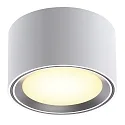 Nordlux LED Ceiling luminaire FALLON, height 6cm, Ø 10cm, 8.5W 2700K 500lm 110°, MOODMAKER circuit, dimmable, white / steel