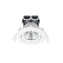 Nordlux Nordlux LED Recessed Downlight FREMONT IP23 Set of 3, each Ø 8.5cm, 5.5W 2700K 345lm 36°, swiveling 12°, white