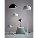Nordlux Stehleuchte ELLEN 40, IP20, Ø 40cm / Höhe 140cm, E27, 150cm Textilkabel mit Fußschalter, weiß / Metall-Schirm