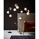 Nordlux Stehleuchte LILLY, E14, IP20, Glas opalweiß, schwarz