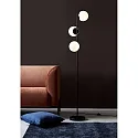 Nordlux Stehleuchte LILLY, E14, IP20, Glas opalweiß, schwarz