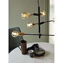 Nordlux Pendant luminaire JOSEFINE, 6x E27, IP20, black matt/brass