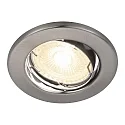 LED Einbaustrahler CANIS, 3er Set, 36°, GU10, 4,7W, 2700K, 345lm, IP20, dimmbar, nickel gebürstet