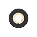 Nordlux downlight CANIS set of 3 GU10 IP20, black dimmable