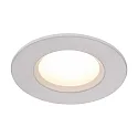 LED Recessed luminaire DORADO, round, Set of 1, 5,5W LED, 100°, 2700K, 345lm, IP65, dimmable, white