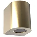 LED Outdoor Wandleuchte CANTO 2, IP44, 12W 3000K 500lm 2x120°, messing