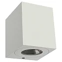 LED Outdoor Wandleuchte CANTO KUBI 2, IP44, 12W 3000K 500lm 2x75°, weiß