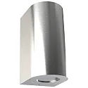 Outdoor Wandleuchte CANTO MAXI 2, IP44, 2x GU10, Edelstahl