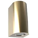 Outdoor Wandleuchte CANTO MAXI 2, IP44, 2x GU10, Messing