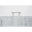 Aufbau-Strahler FRIDA, 2-flammig, 2x GU10, IP20, dreh- und neigbar, weiß