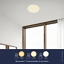 LED Deckenleuchte OJA 60, mit 3-Stufen MOODMAKER(TM) Dimmung, Ø 60cm, 28W 2700K 3200lm 120°, weiß