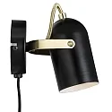 Nordlux Wandstrahler LOTUS, E14, IP20, schwarz/gold