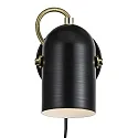 Nordlux Wandstrahler LOTUS, E14, IP20, schwarz/gold