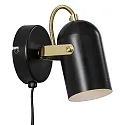 Nordlux Wandstrahler LOTUS, E14, IP20, schwarz/gold