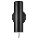 Nordlux Wandstrahler MIB 6, GU10, IP20, schwenk-/drehbar, schwarz