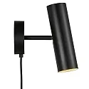 Nordlux Wandstrahler MIB 6, GU10, IP20, schwenk-/drehbar, schwarz
