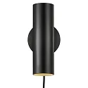 Nordlux Wandstrahler MIB 6, GU10, IP20, schwenk-/drehbar, schwarz