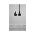 Nordlux Nordlux Pendelleuchte RAY, 2-flammig, 2x E14, IP20, schwarz