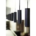 Nordlux Pendelleuchte MIB 6, GU10, IP20, schwenk-/drehbar, chrom, schwarz
