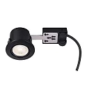 Nordlux recessed luminaire MIXIT PRO GU10 IP23, black matt dimmable