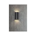 Nordlux Nordlux LED Außenleuchte ROLD LED Wandleuchte, oval, 2x 5W LED, 3000K, 750lm, IP44, schwarz