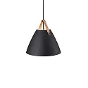 design for the people by Nordlux Pendelleuchte STRAP 36, E27, IP20, schwarz