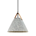 design for the people by Nordlux Pendelleuchte STRAP 36, E27, IP20, hellgrau